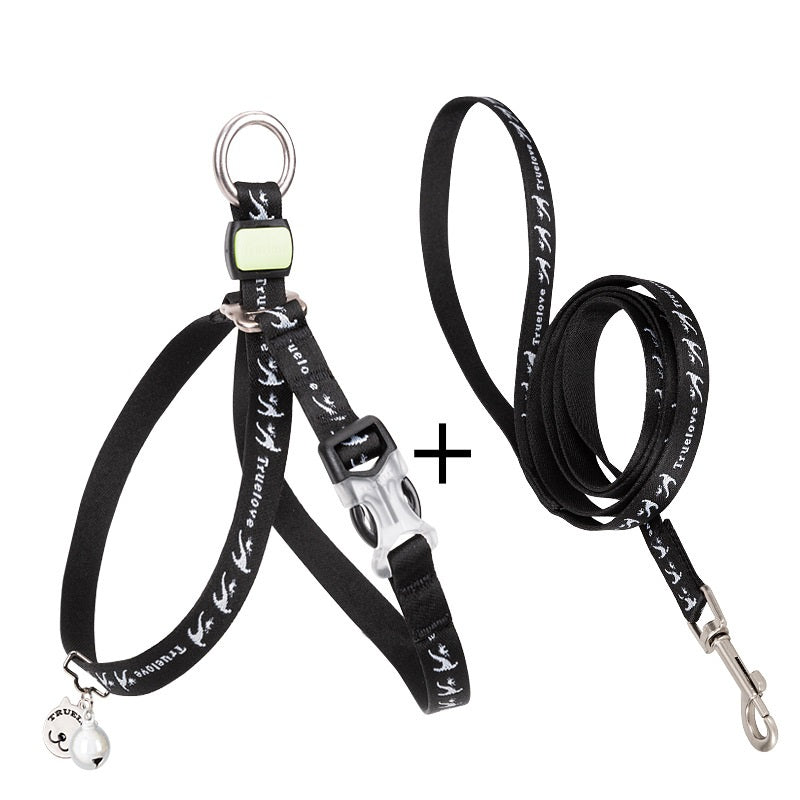 Pet Bell Chest Strap And Adjustable Leash Vest