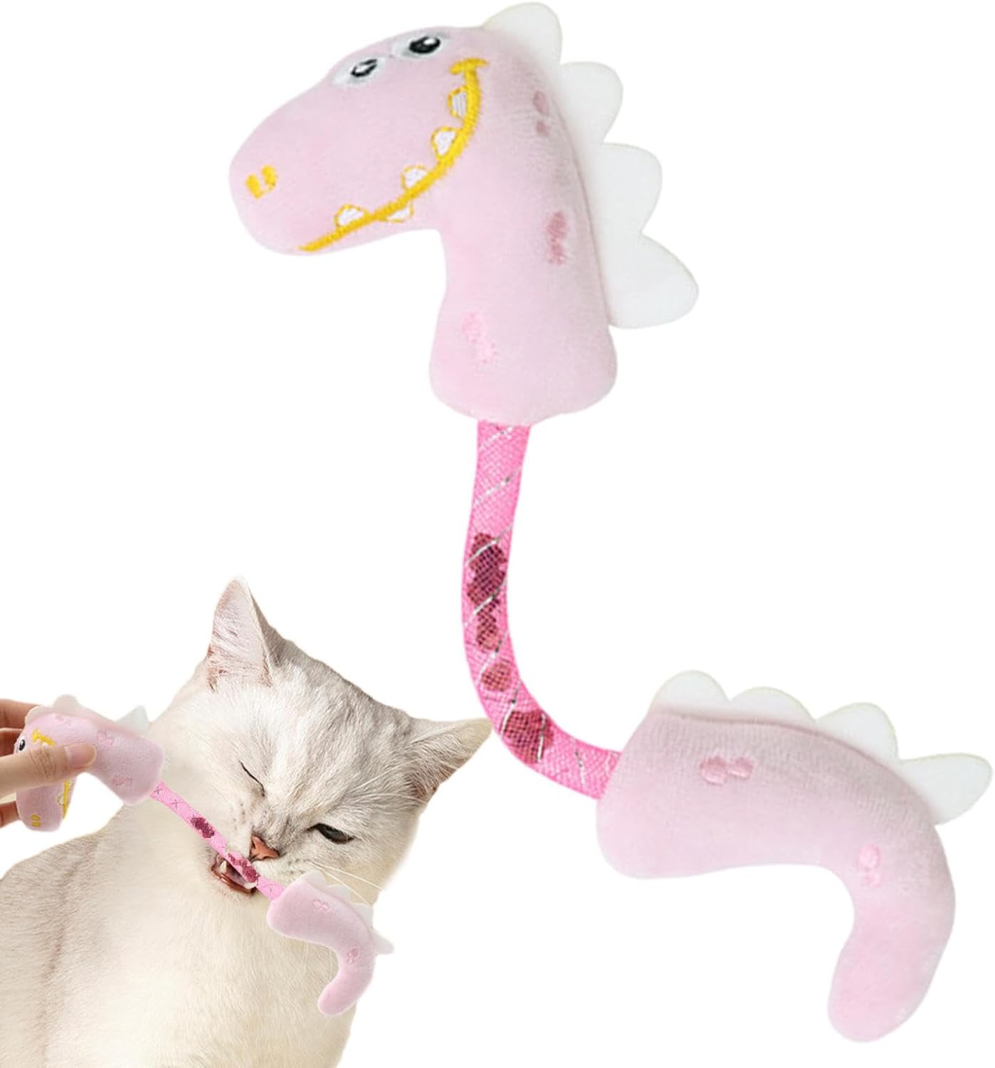 Catnip Rope Chew Spring Kicker Interactive Pet Toy
