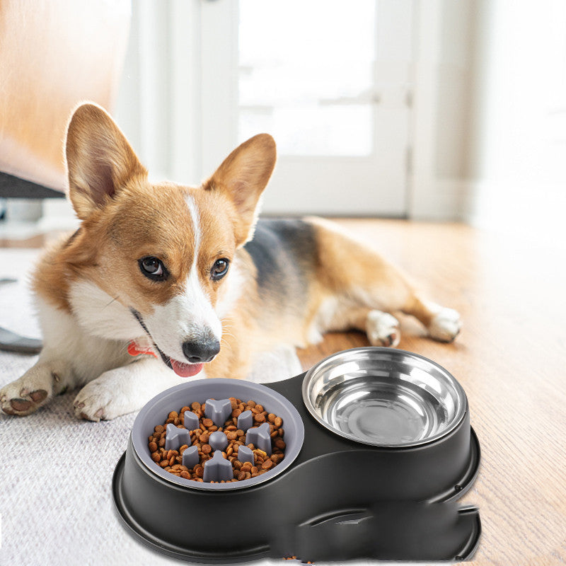 Removable Pet Slow Feeding Bowl For Healthy Eating