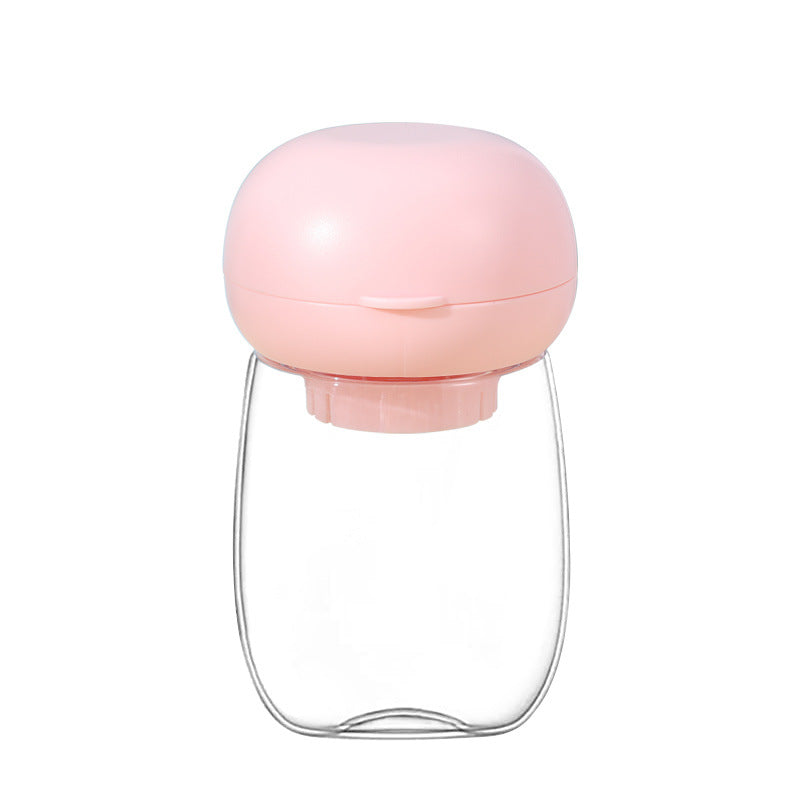 Portable Pet Water Bottle With Feeding Cup And Lanyard
