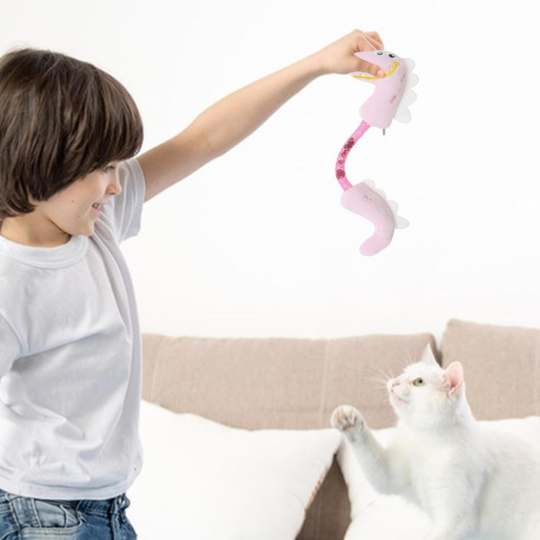 Catnip Rope Chew Spring Kicker Interactive Pet Toy