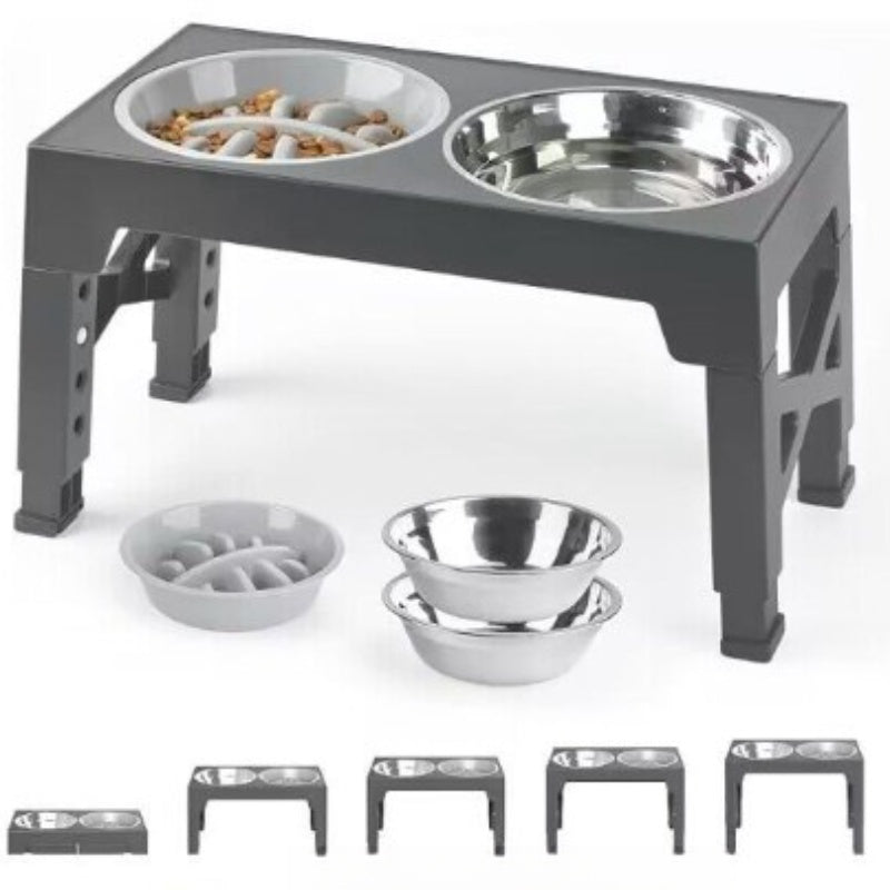 Elevated Pet Feeding Bowl Neck Support Anti-Tumble Stand