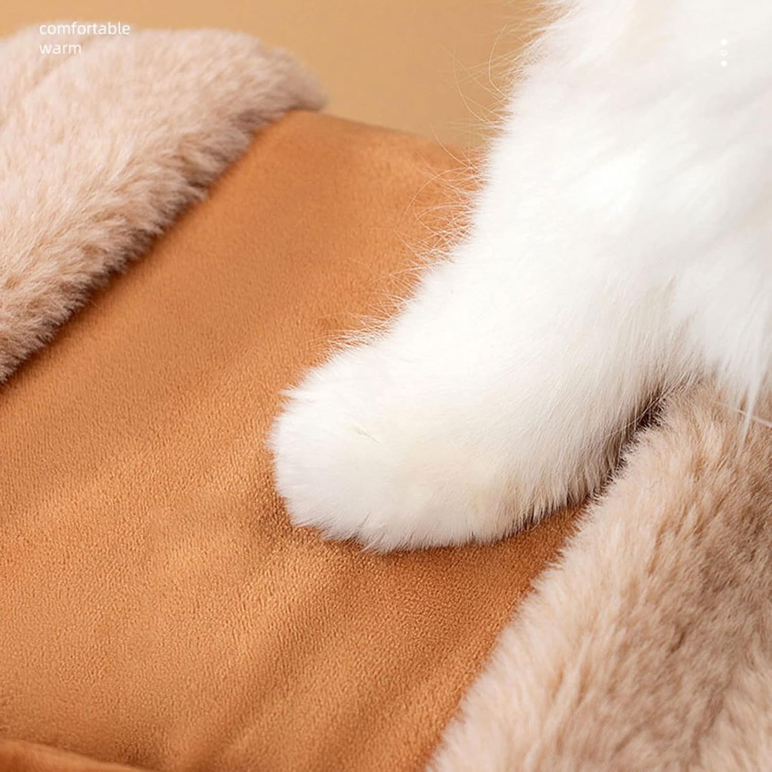 Plush Pet Backpack Carrier Bag For Winter Travel