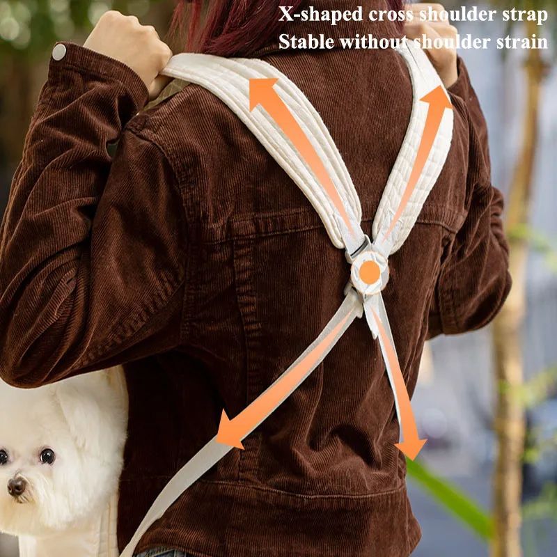 Breathable Pet Chest Backpack Carrier For Outdoor Travel