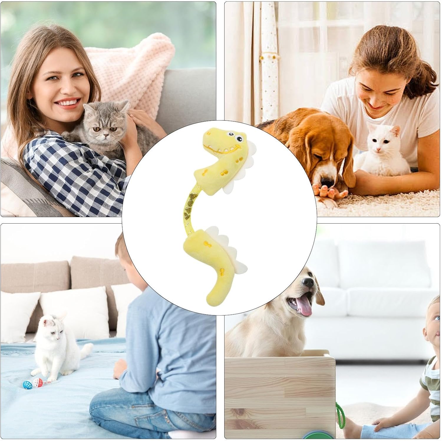 Catnip Rope Chew Spring Kicker Interactive Pet Toy