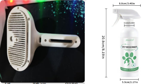 Self Cleaning Pet Grooming Comb Mist Humidifier Brush