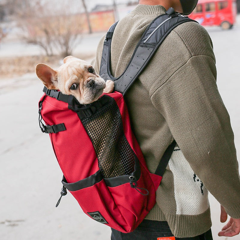 Portable Pet Backpack Carrier For Outdoor Travel Use