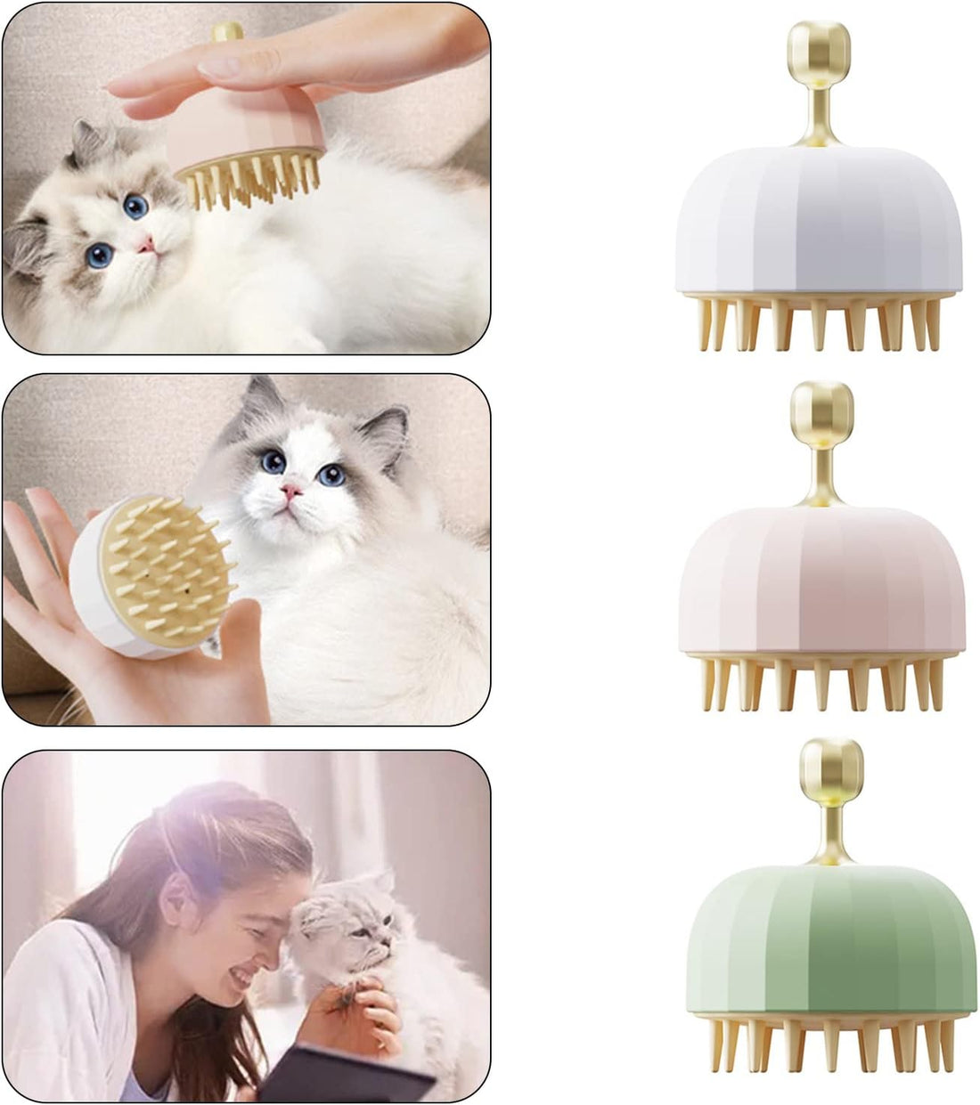 Pet Bath Massage Shampoo Brush For Grooming Care