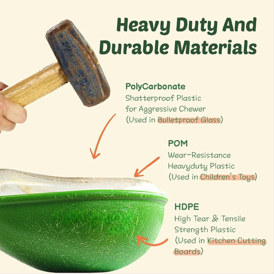Anti-Tumble Avocado Pet Feeding Bowl Stand