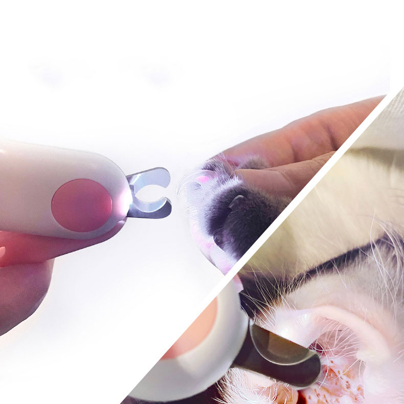 LED Illuminated Mini ABS Pet Nail Trimmer