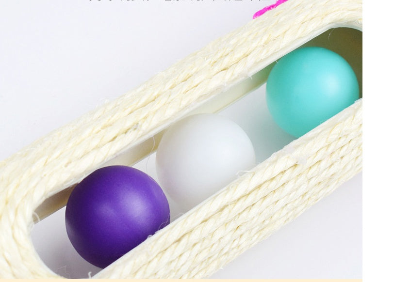 Three Tier Sisal Drum Scratching Pet Toy