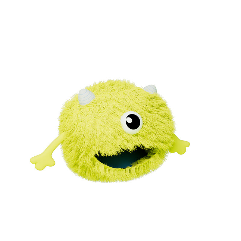 Fluffy Round Calming Pet Bed With Soft Plush Cushion