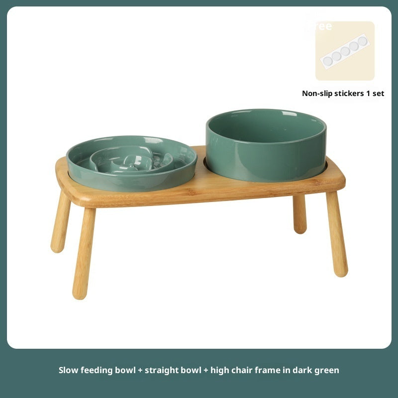 Ceramic Pet Slow Feeding Anti-Choking Bowl