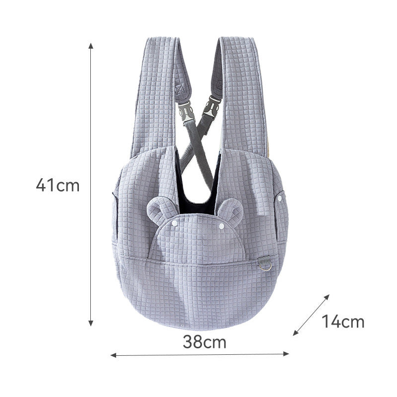 Breathable Pet Chest Backpack Carrier For Outdoor Travel