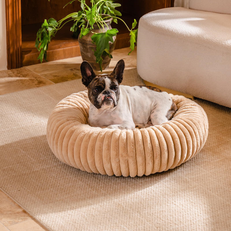 Plush Pet Bed Round Warm Mat For Winter Comfort