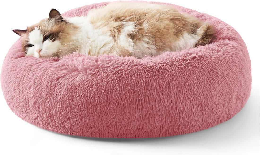 Non-Slip Round Plush Pet Bed For Indoor Comfort