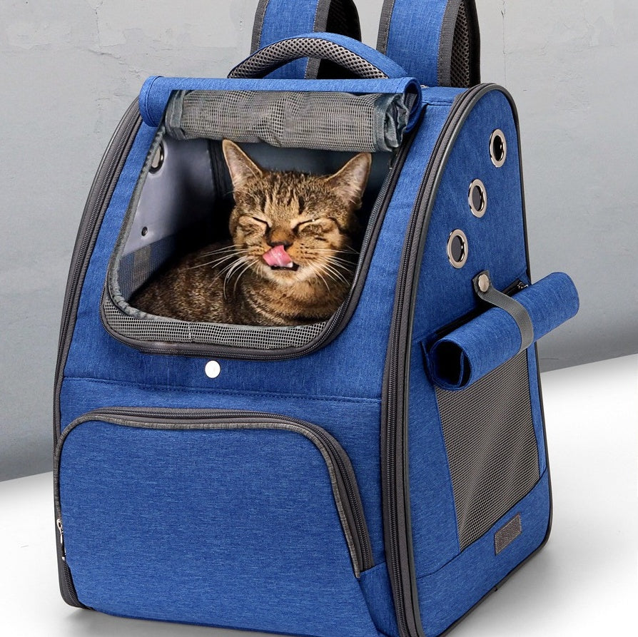 Foldable Breathable Pet Backpack Carrier For Travel
