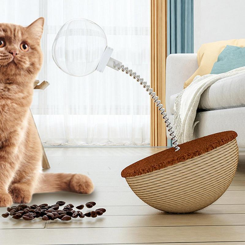 Auto Balancing Interactive Pet Food Puzzle Ball Toy