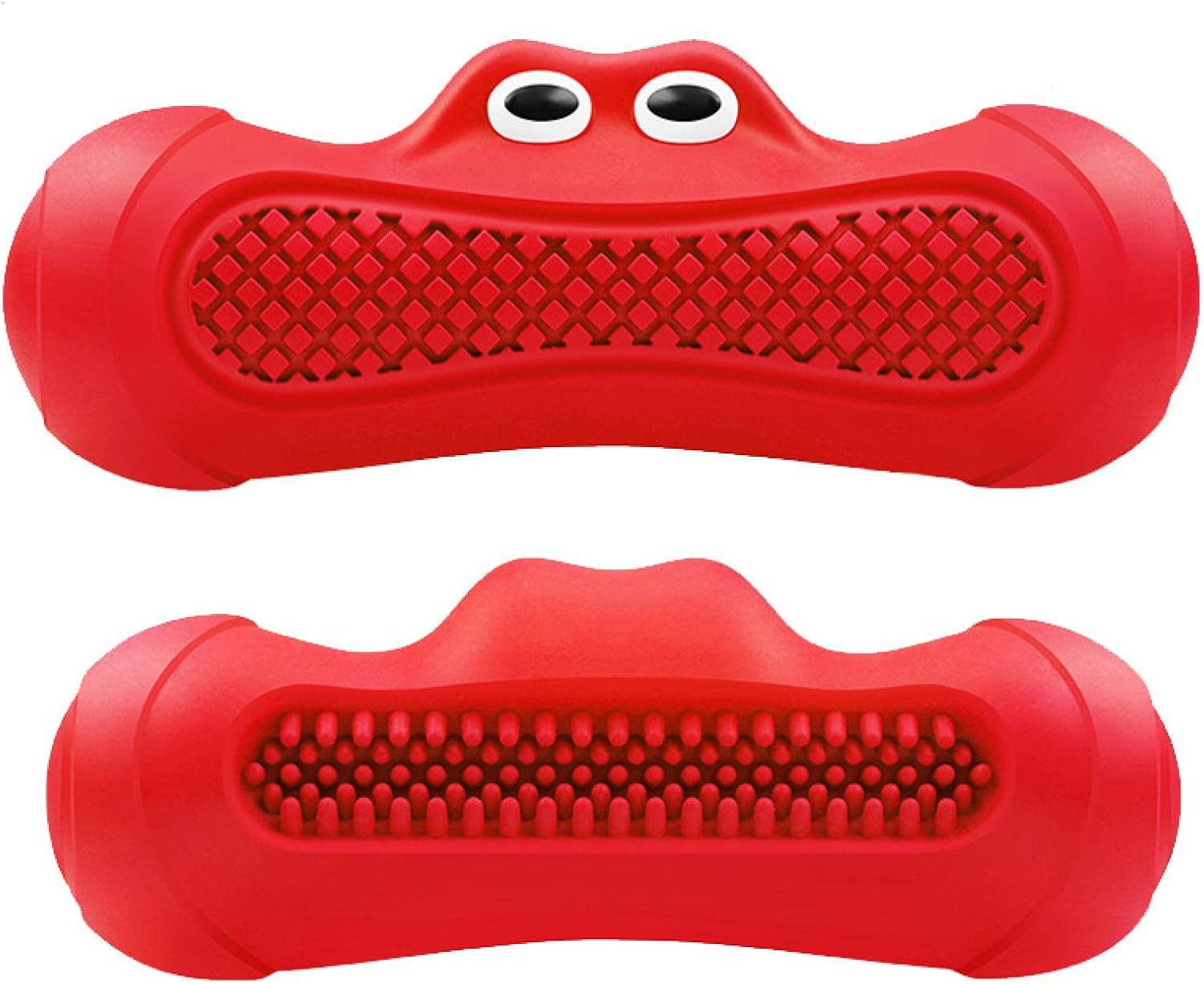 Vocal Rugby Shaped Rubber Pet Chew Teething Toy