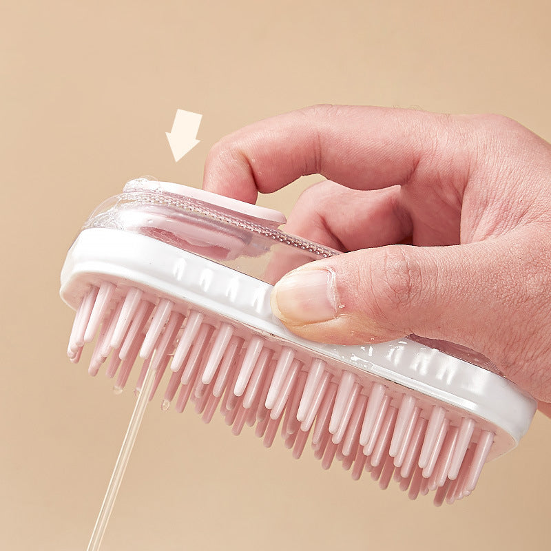 Silicone Pet Massage Bath Brush Foam Cleaning Tool