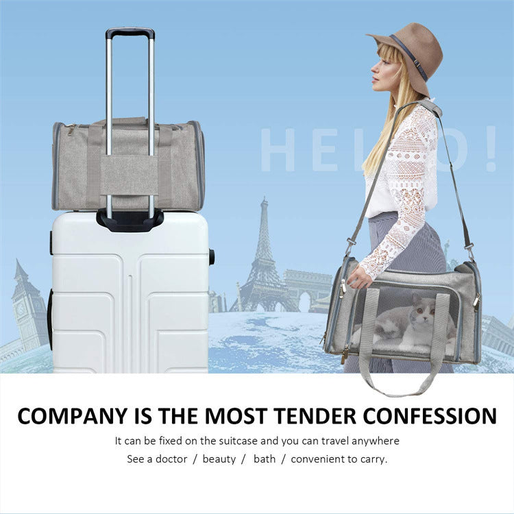 Portable Foldable Pet Handheld Carrier Bag