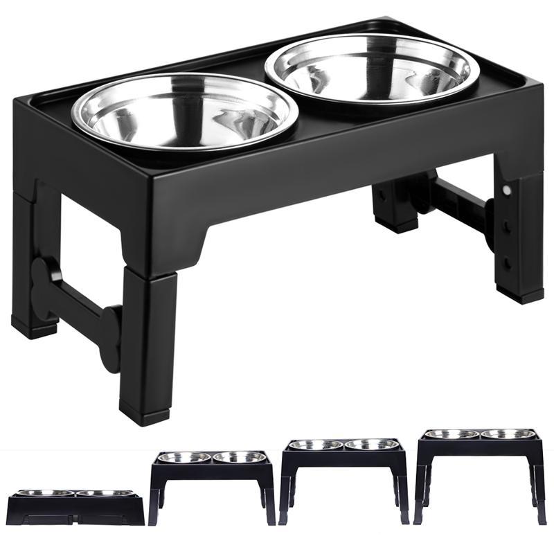 Elevated Pet Feeding Bowl Neck Support Anti-Tumble Stand