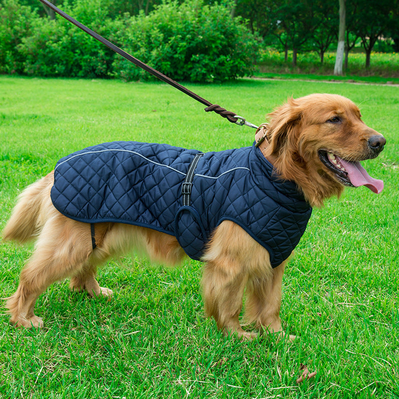 Adjustable Warm Cotton Pet Jacket Apparel