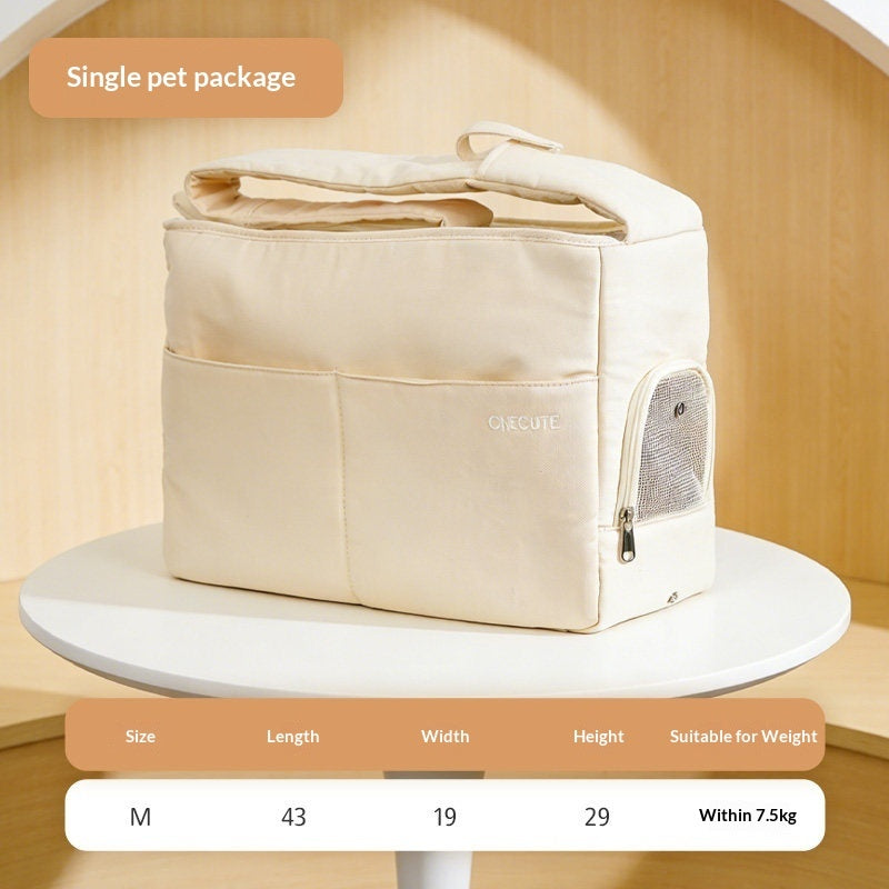 Portable Pet Carrier For Outdoor Travel Use