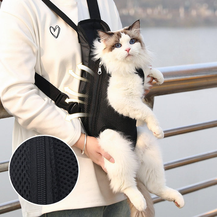 Adjustable Breathable Pet Backpack Carrier For Outdoor Travel