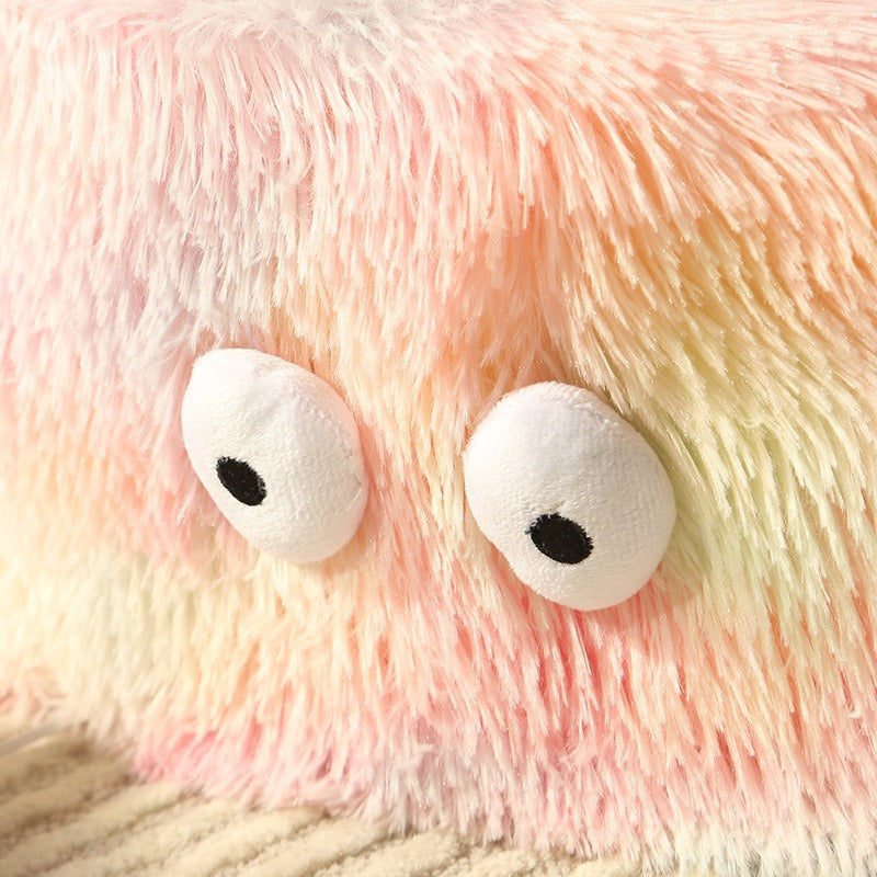 Winter Warm Round Pet Nest Bed With Play Toy Pad