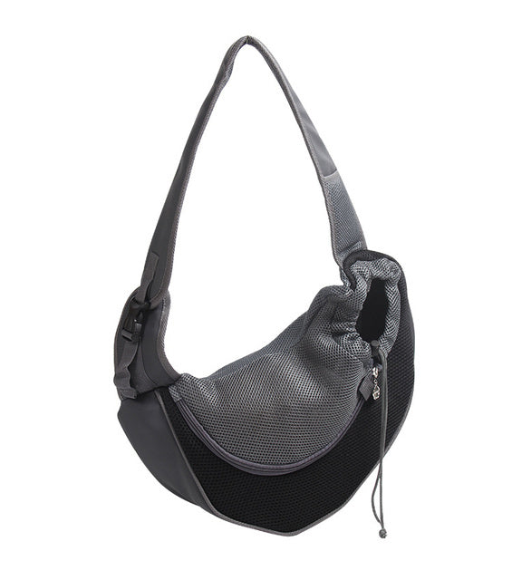 Mesh Oxford Pet Shoulder Carrier Bag For Travel