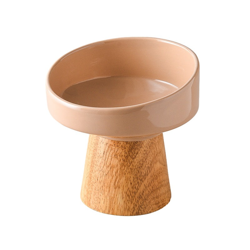 Elevated Ceramic Pet Food And Water Bowl Set