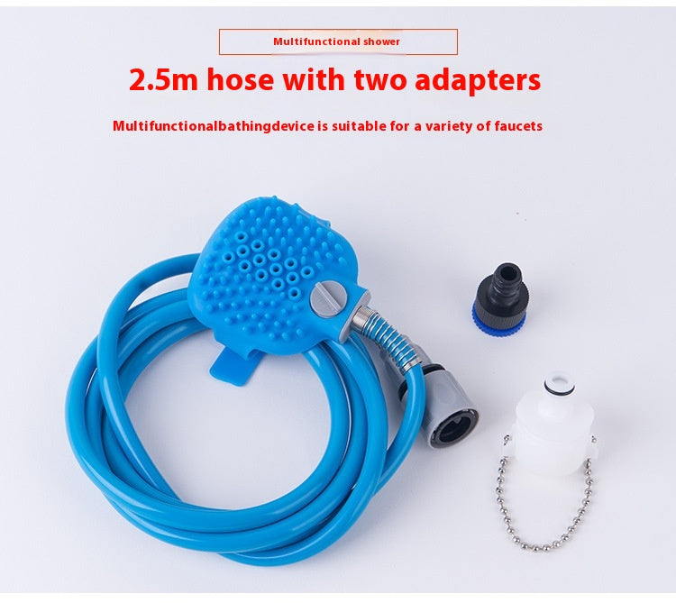 Pet Bathing Gloves Silicone Nozzle Massage Shower Brush