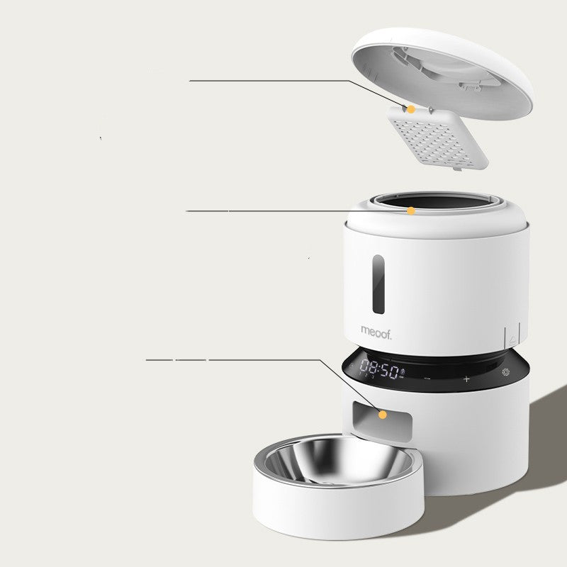 Automatic Pet Feeder With Double Bowl System
