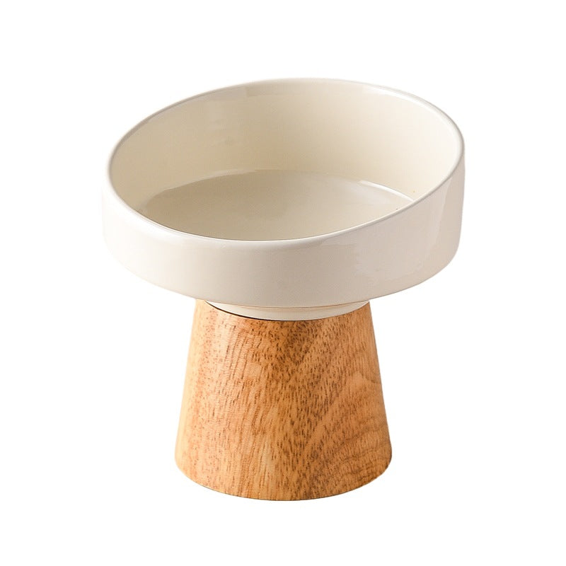 Elevated Ceramic Pet Food And Water Bowl Set