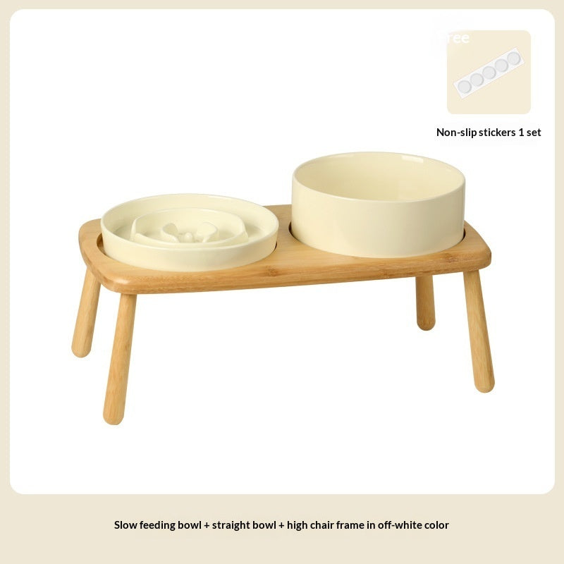 Ceramic Pet Slow Feeding Anti-Choking Bowl