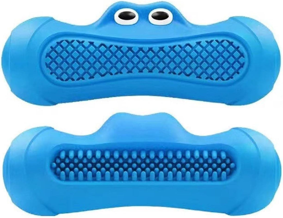 Vocal Rugby Shaped Rubber Pet Chew Teething Toy