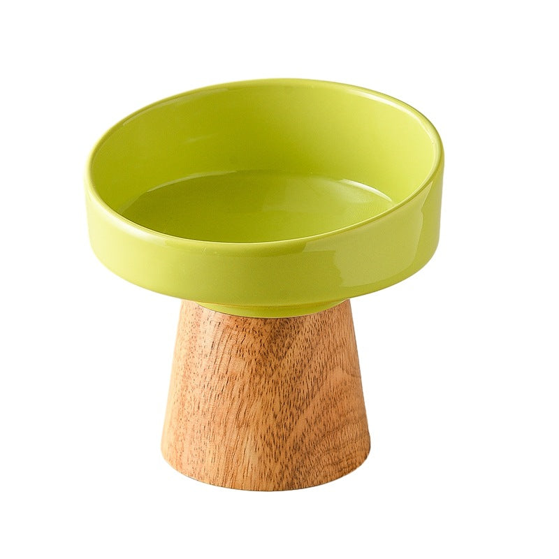 Elevated Ceramic Pet Food And Water Bowl Set