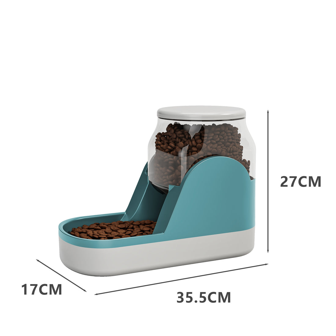 Automatic Pet Water Fountain And Food Dispenser Bowl