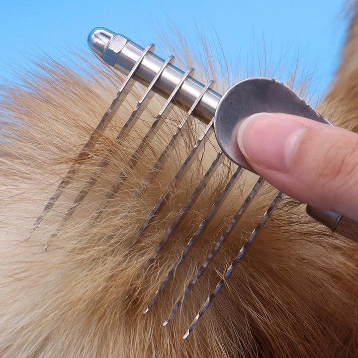 Pet Detangling Grooming Brush For Knots And Loose Fur