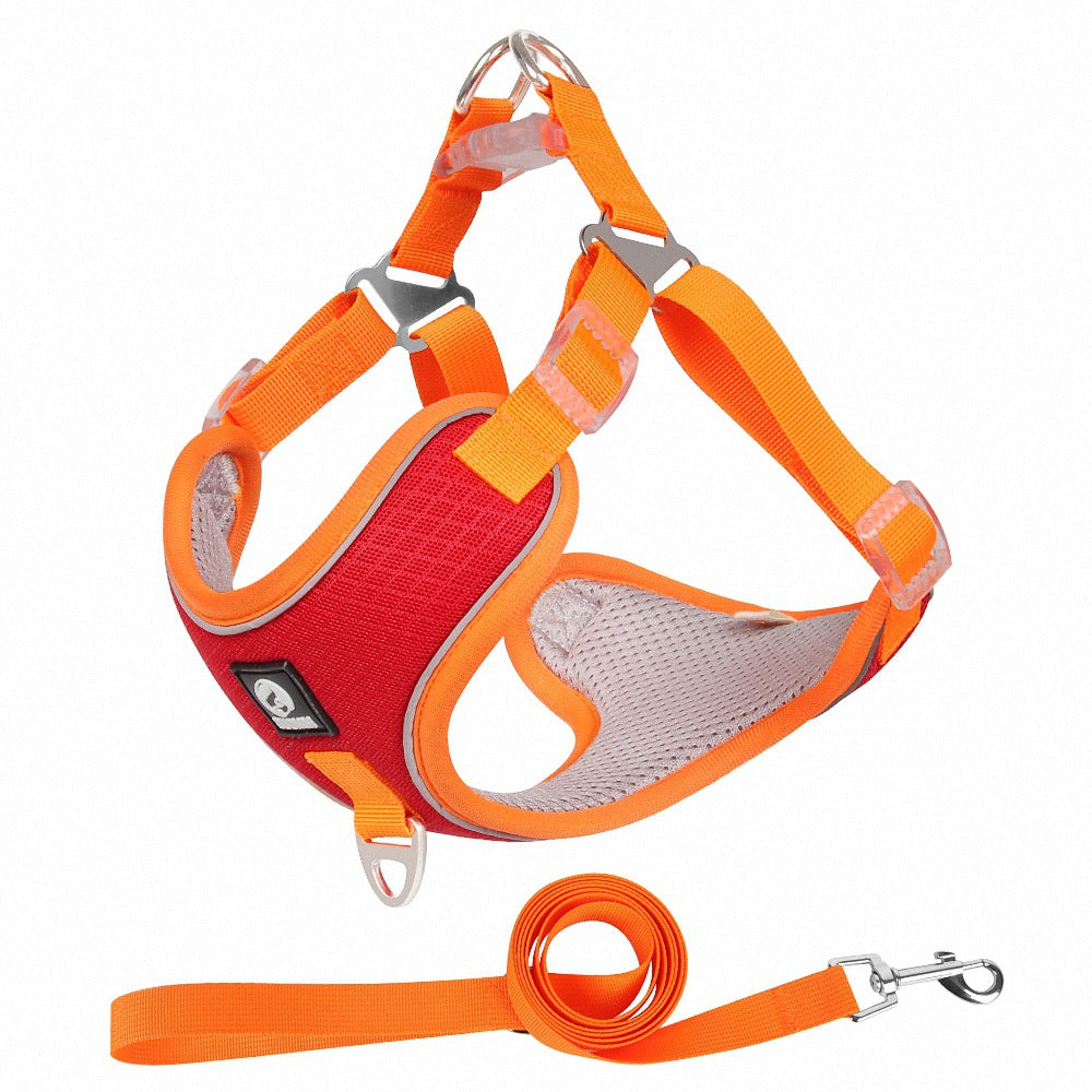 Breathable Adjustable Pet Harness Leash