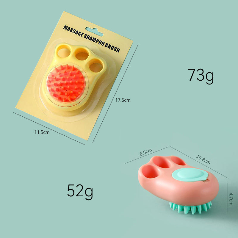 Pet Bath Massage Brush And Grooming Comb