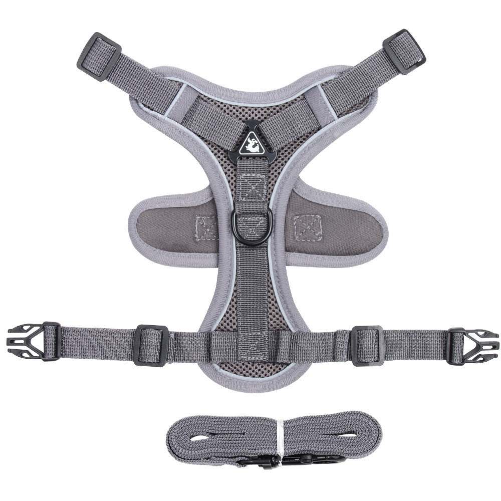 Adjustable Pet Harness Vest With Matching Leash Strap