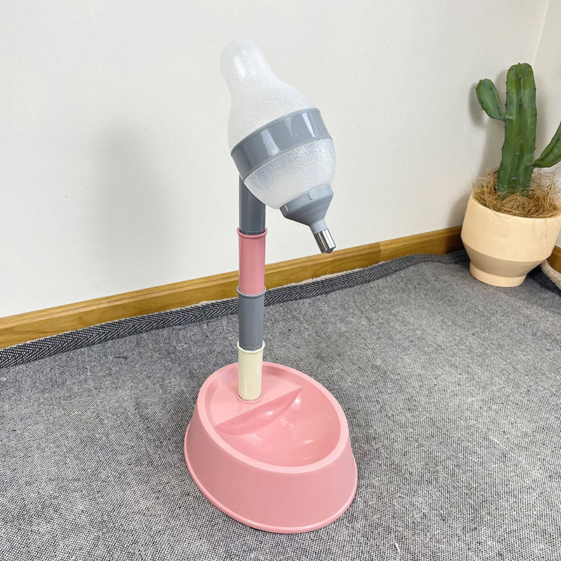 Adjustable Height Pet Water Dispenser Fountain Stand