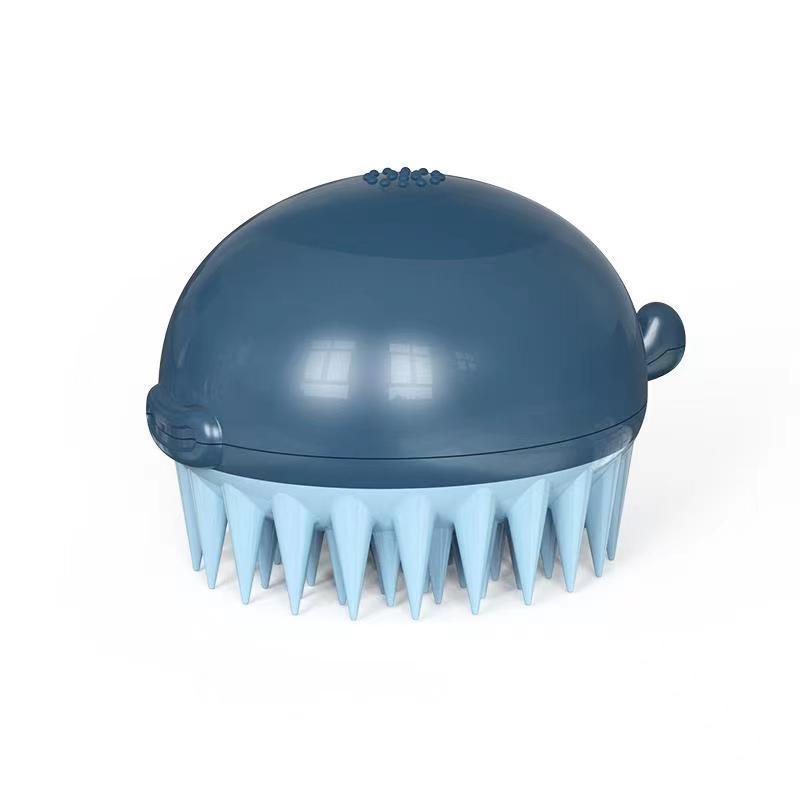Refillable Pet Bath Brush With Gel Dispenser