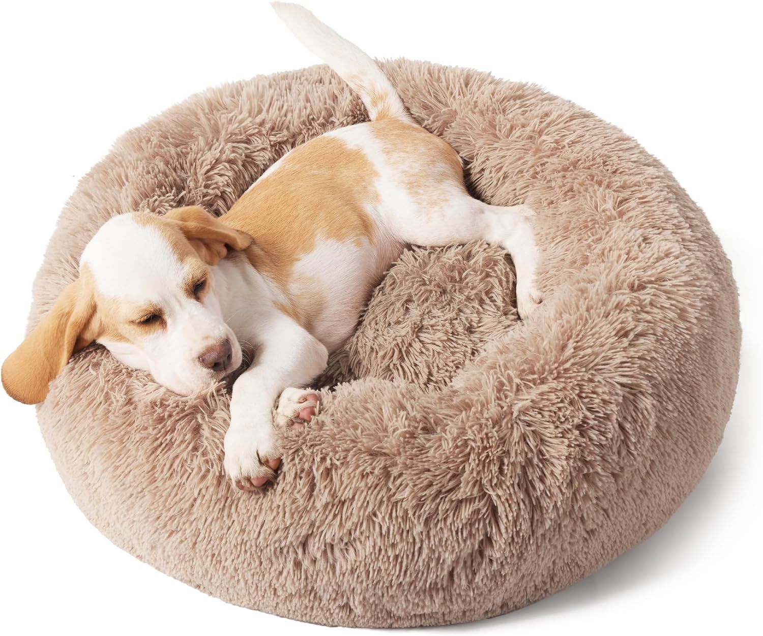 Non-Slip Round Plush Pet Bed For Indoor Comfort
