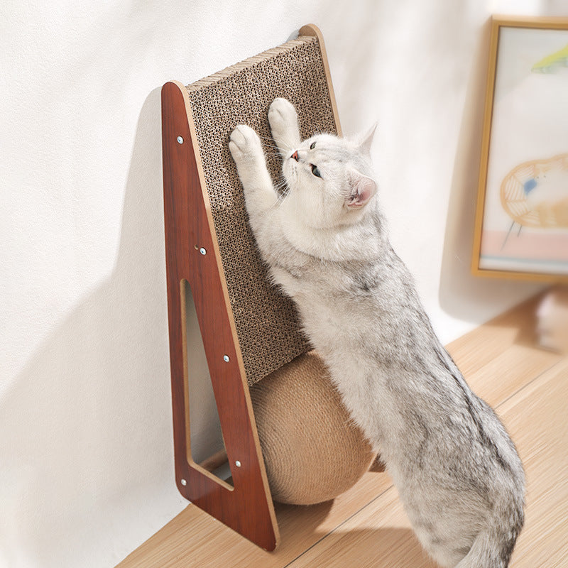 Corrugated Paper Scratching Board Pet Toy
