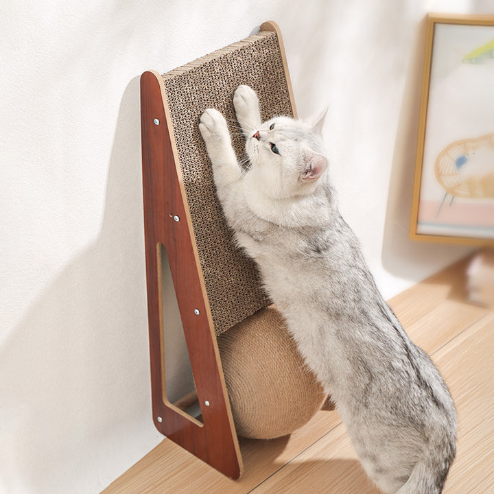 Corrugated Paper Scratching Board Pet Toy