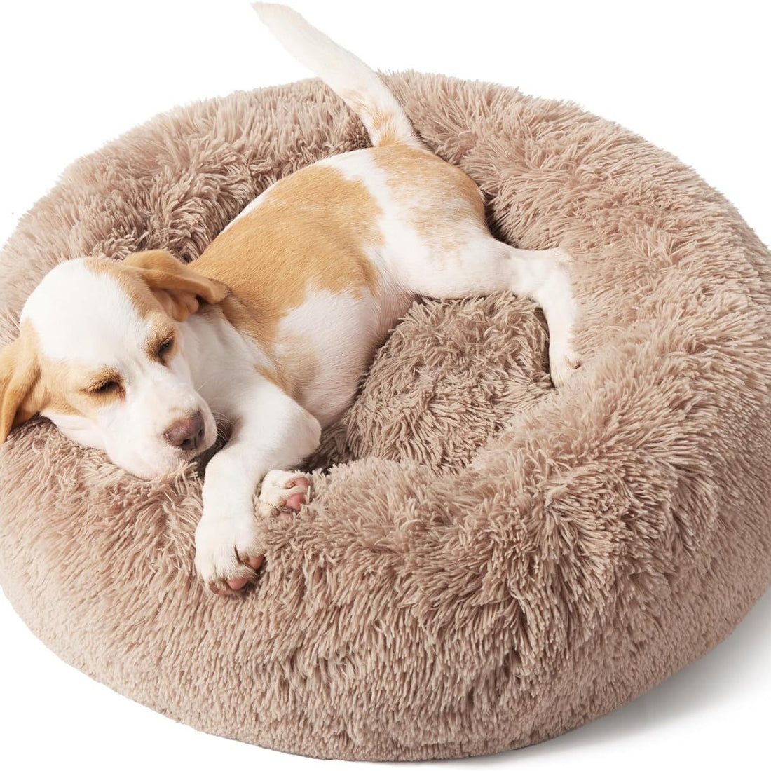 Non-Slip Round Plush Pet Bed For Indoor Comfort