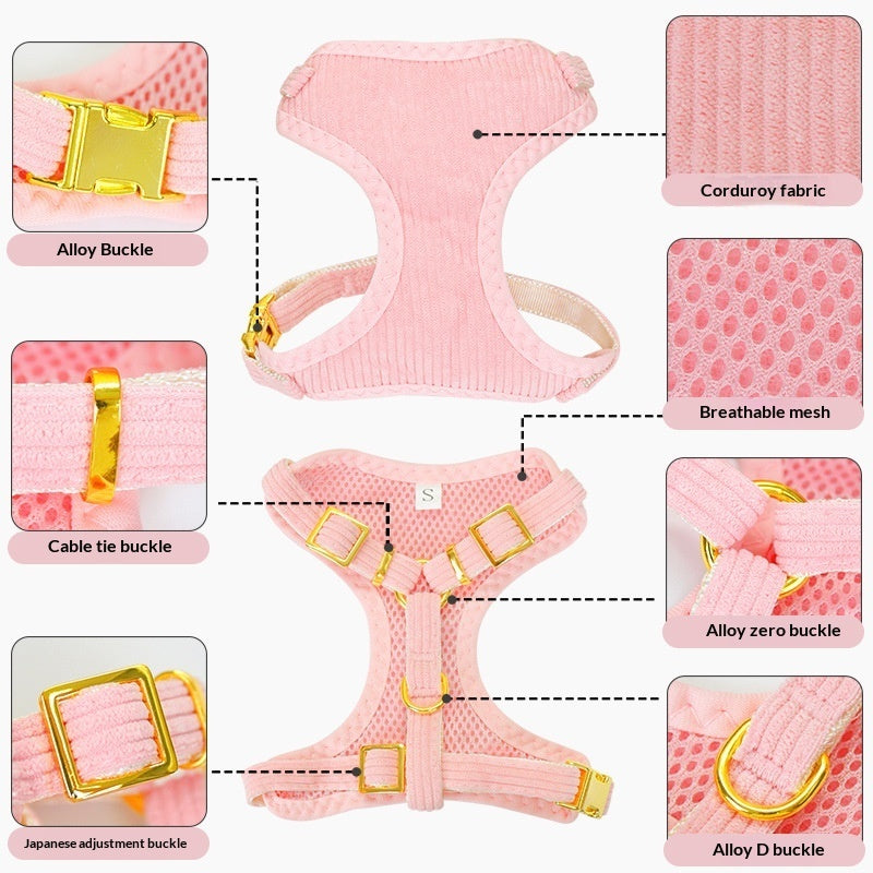 Outdoor Pet Harness And Leash Walking Set